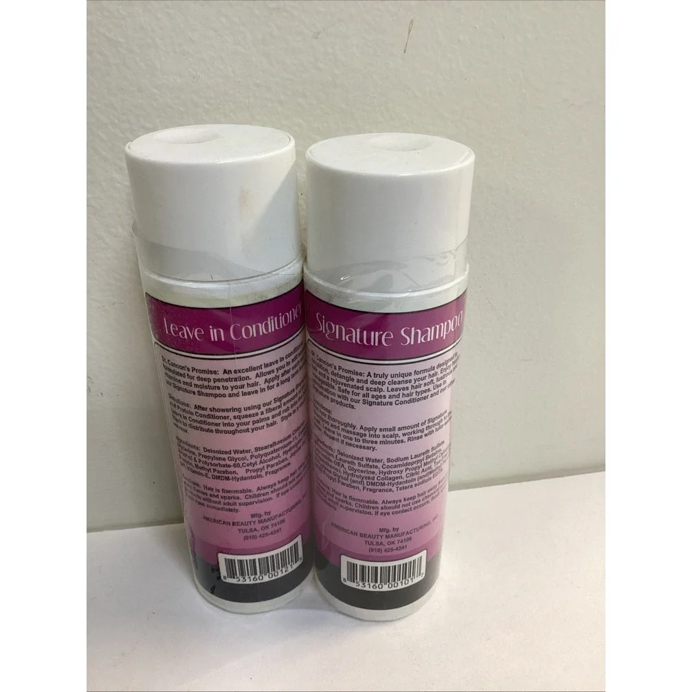 DC PH Balanced Shampoo and Leave In Conditioner 8 oz Discontinued Donnie Cannon